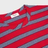 Regular T-shirt van gestreept katoen jersey