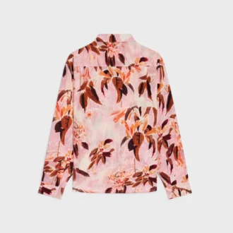 Relaxed shirt van crêpe de chine