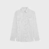 Relaxed shirt van geruite katoenen twill