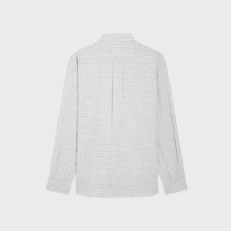 Relaxed shirt van geruite katoenen twill