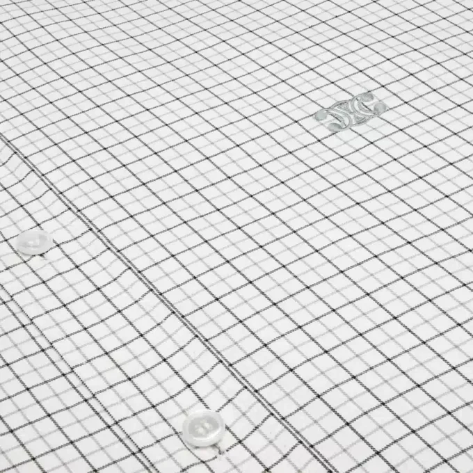 Relaxed shirt van geruite katoenen twill