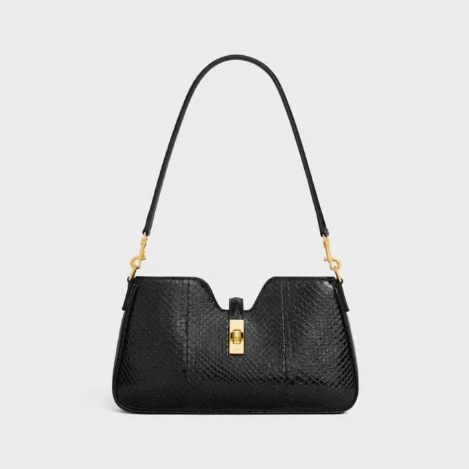 Schoudertas Camille 16 Soft in Python Glitter