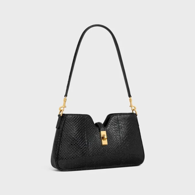 Schoudertas Camille 16 Soft in Python Glitter