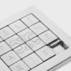Schuifpuzzel in staal