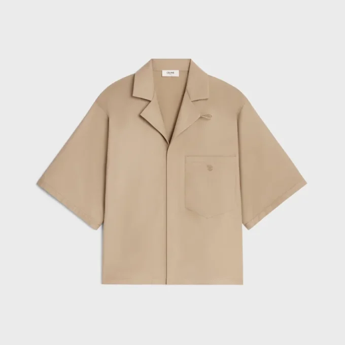 Scout-overhemd van lichte katoenen gabardine