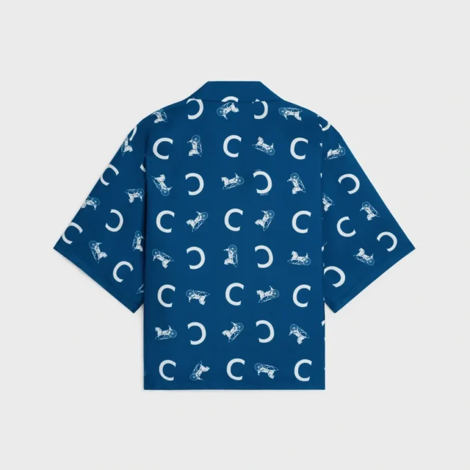 Scout-overhemd van zijden twill