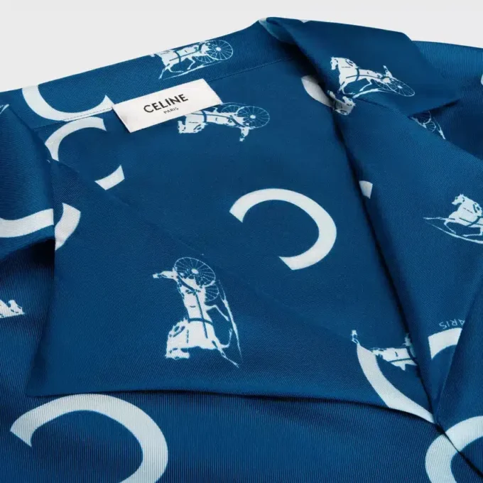 Scout-overhemd van zijden twill