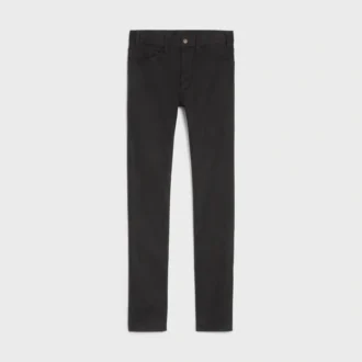 Skinny jeans van vintage puur zwart denim