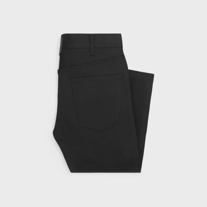 Skinny jeans van vintage puur zwart denim