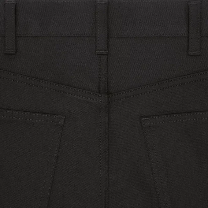Skinny jeans van vintage puur zwart denim