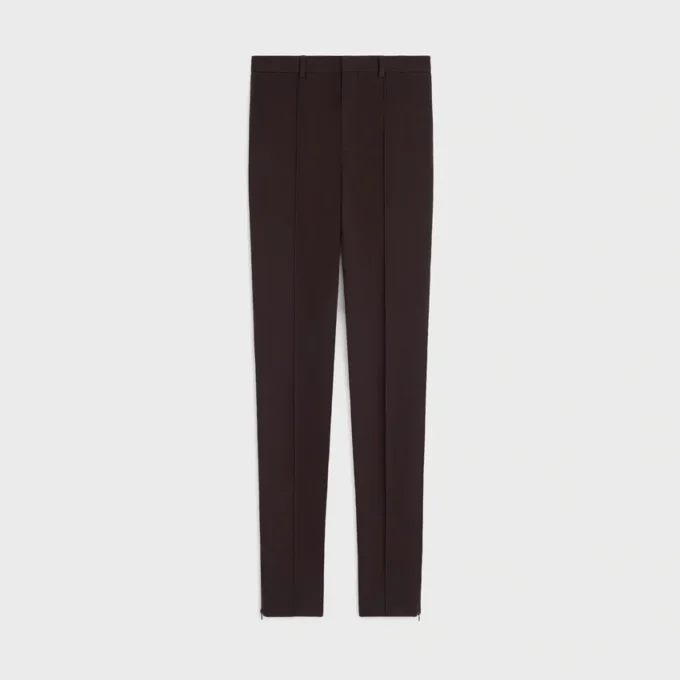 Slanke broek van stretchwolgabardine