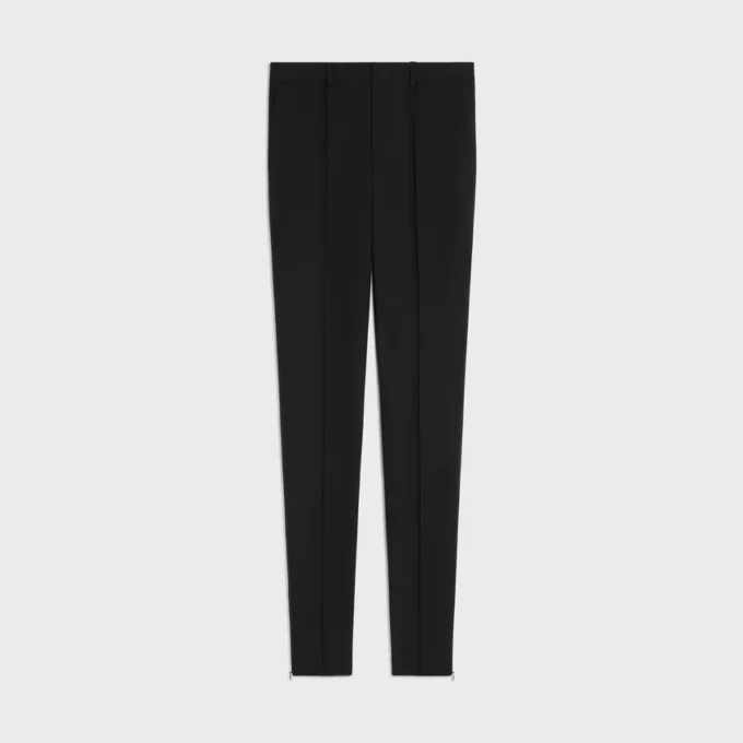 Slanke broek van stretchwolgabardine