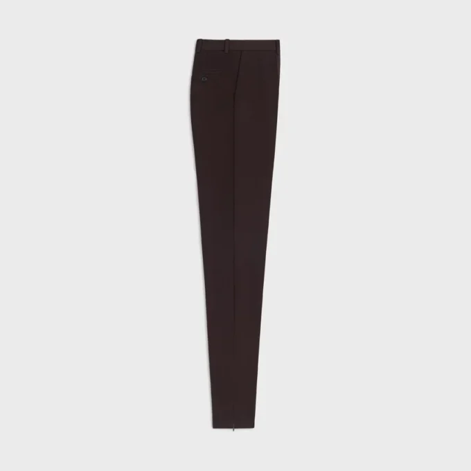 Slanke broek van stretchwolgabardine