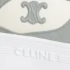Sneaker met blokhak van kalfsleer en suède kalfsleer