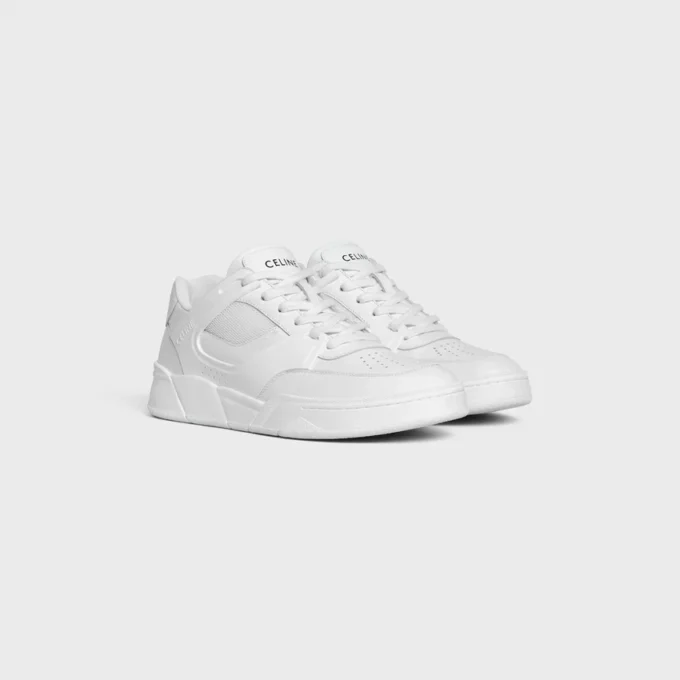 Sneaker Trainer Ct-09 van kalfsleer en mesh