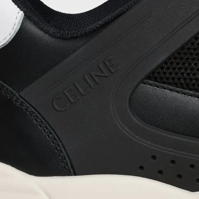Sneaker Trainer Ct-09 van kalfsleer en mesh