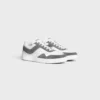 Sneaker Trainer van suède kalfsleer en kalfsleer
