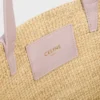 Soepele CELINE Classic Panier voor tieners van raffia en kalfsleer