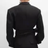 Spencer-smokingjasje van wollen gabardine