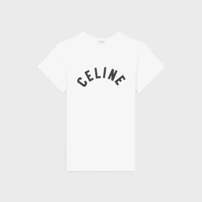 Standaard T-shirt van geribd katoenjersey