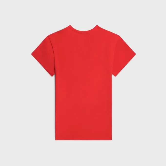 Standaard T-shirt van geribd katoenjersey