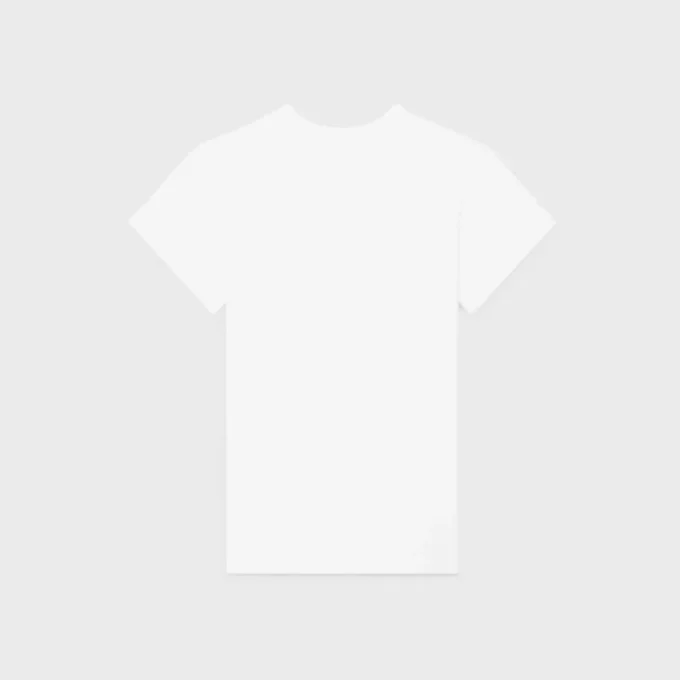 Standaard T-shirt van geribd katoenjersey