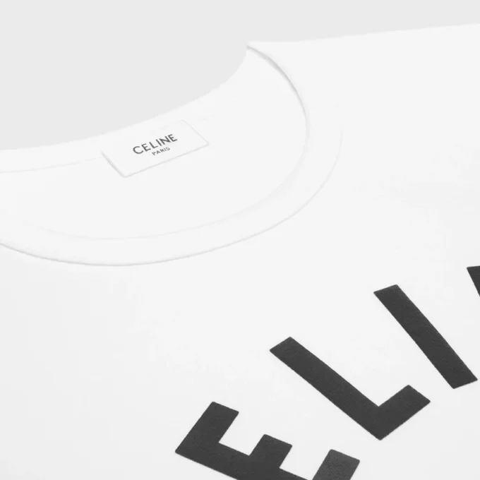 Standaard T-shirt van geribd katoenjersey