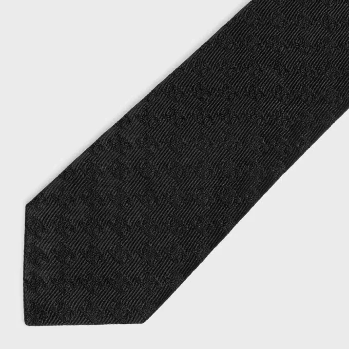 Stropdas in Mini Triomphe zijden jacquard
