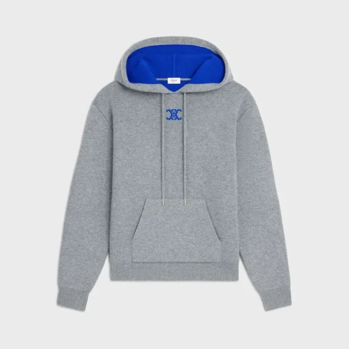Sweater met capuchon van kasjmier