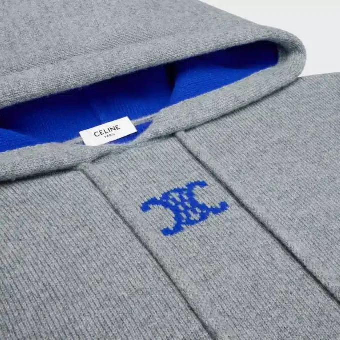 Sweater met capuchon van kasjmier