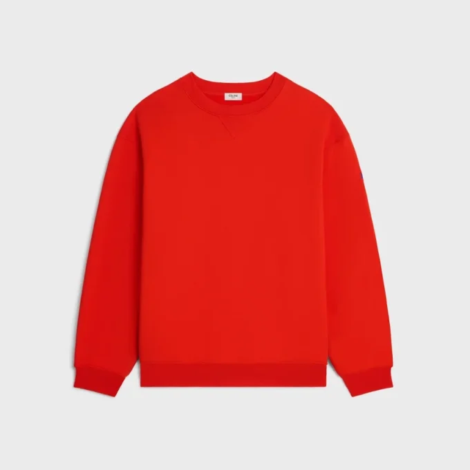 Sweatshirt van katoenfleece