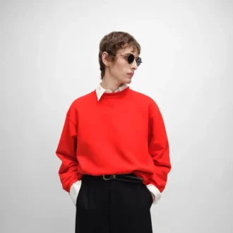 Sweatshirt van katoenfleece