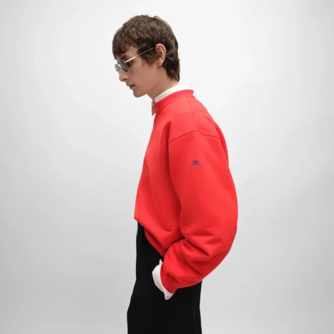 Sweatshirt van katoenfleece