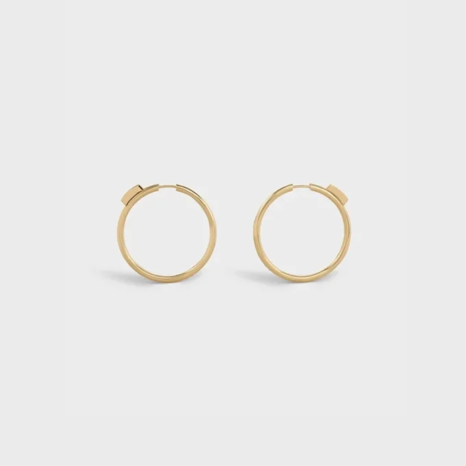 Systeme Large Hoops in geelgoud en diamanten