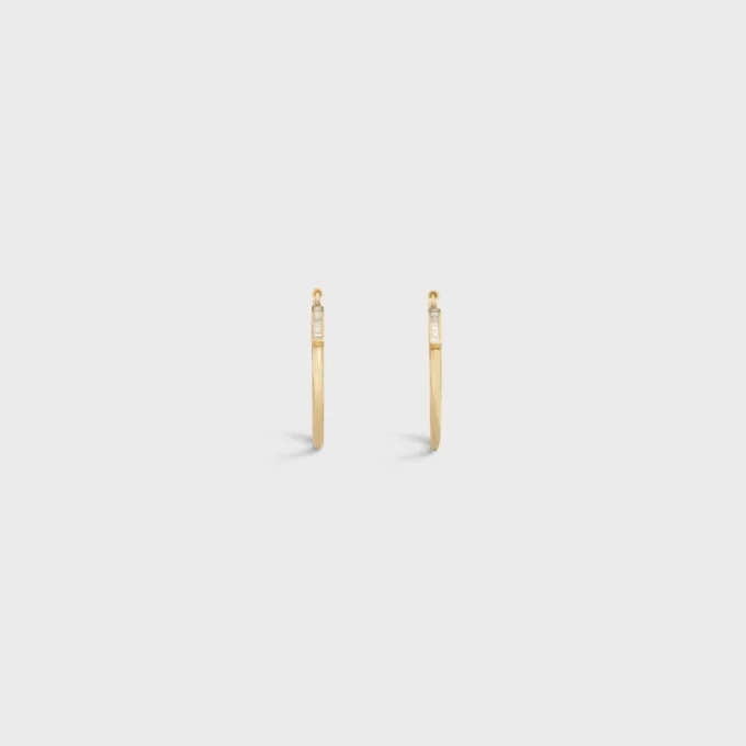 Systeme Large Hoops in geelgoud en diamanten