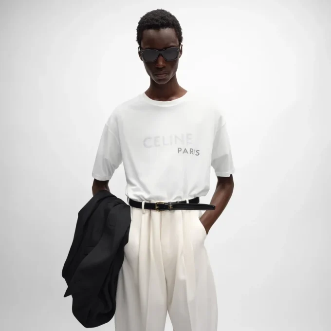 T-shirt met dubbele laag van fijne katoenen jersey