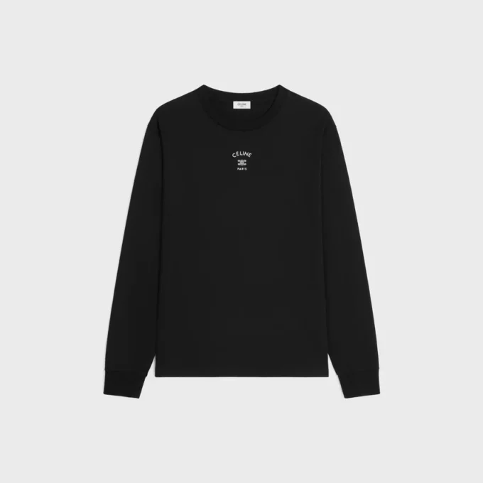 T-shirt met lange mouwen van katoenen jersey
