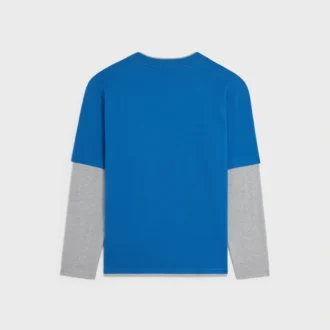 T-shirt met lange mouwen van katoenen jersey