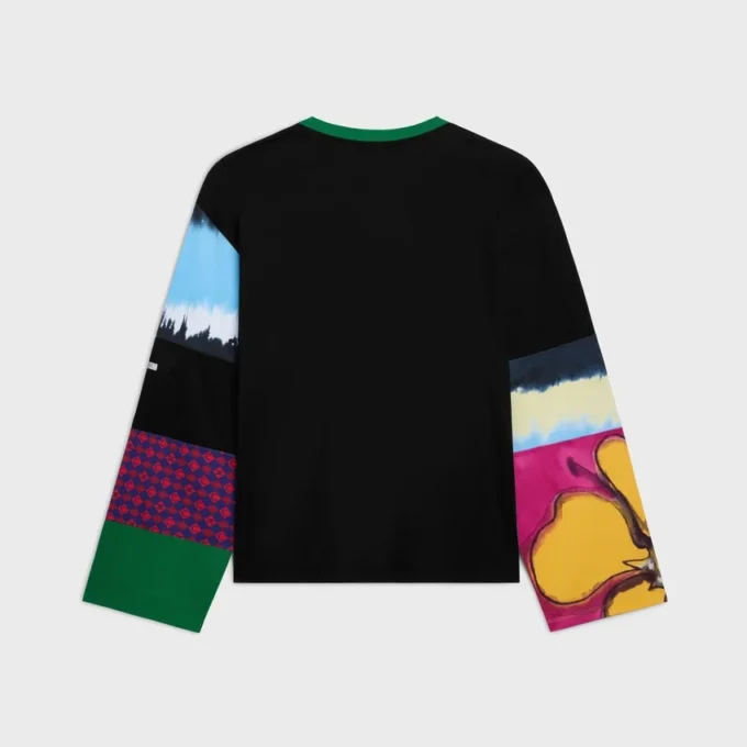 T-shirt met lange mouwen van katoenen jersey