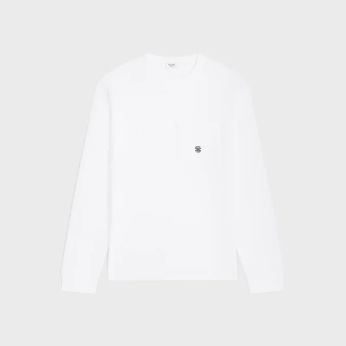 T-shirt met lange mouwen van katoenjersey