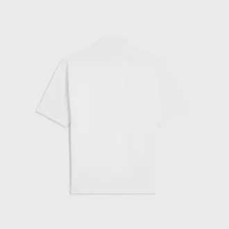 T-shirt met opstaande kraag van katoenen jersey