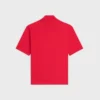 T-shirt met opstaande kraag van katoenen jersey