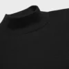 T-shirt met opstaande kraag van katoenen jersey