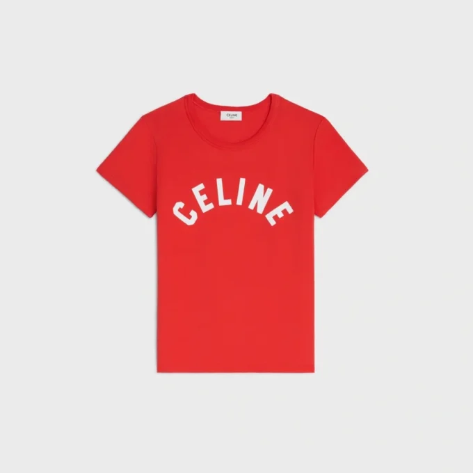 T-shirt van geribd katoenjersey