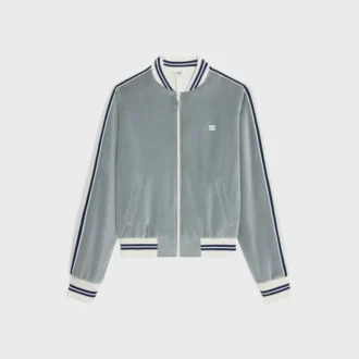Teddy-trainingsjack van fluweeljersey