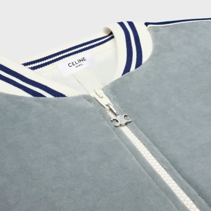 Teddy-trainingsjack van fluweeljersey
