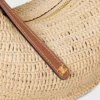 Teen Celine Lulu van raffia en natuurlijk kalfsleer