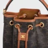 Teen Clara-tas van Triomphe Canvas en kalfsleer
