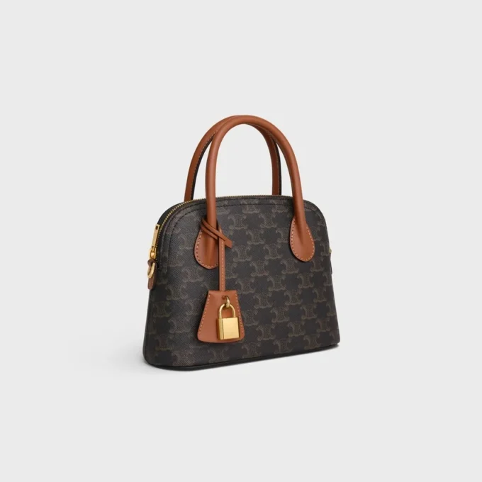 Teen Honorine-tas van Triomphe Canvas en kalfsleer