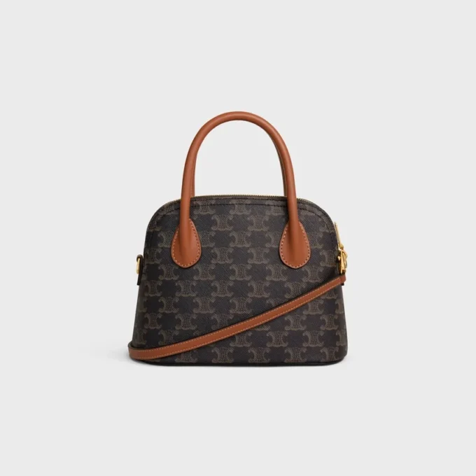 Teen Honorine-tas van Triomphe Canvas en kalfsleer